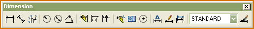 dimension toolbar
